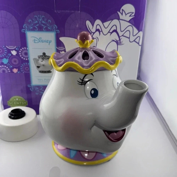 Scentsy Home DISNEY Beauty & The Beast Mrs. Potts Full Size Wax Warmer w/Box - Picture 3 of 15